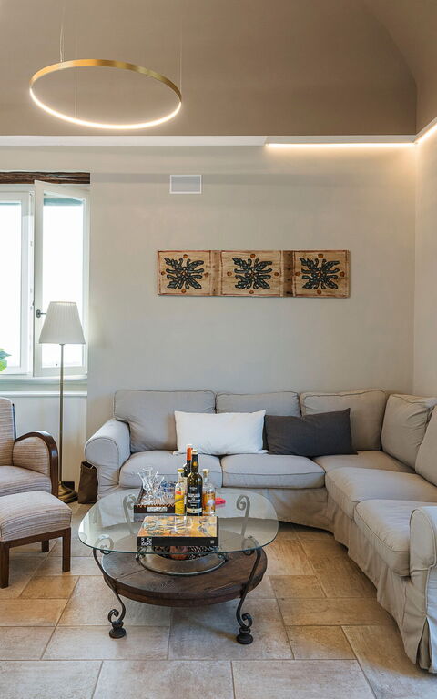 Villa Giuffrè: Woonkamer