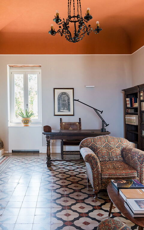 Villa Giuffrè: Woonkamer