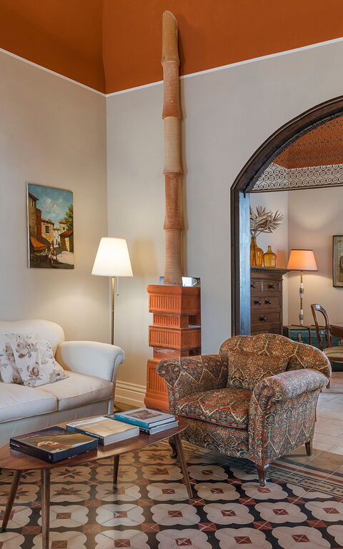 Villa Giuffrè: Woonkamer