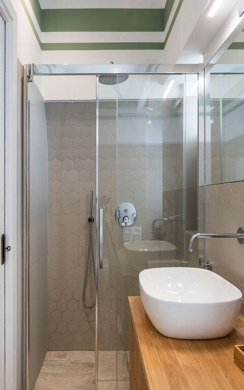 Villa Giuffrè: Badkamer