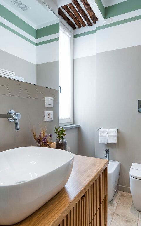 Villa Giuffrè: Badkamer