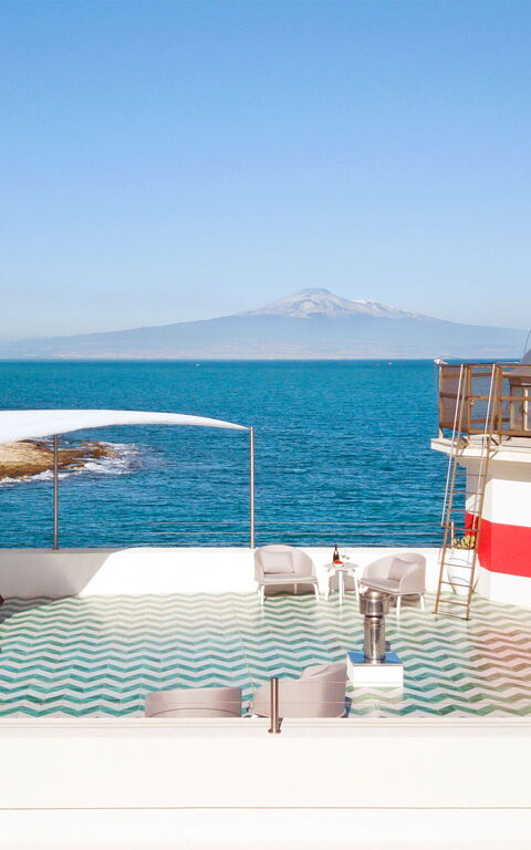 Villa Il Faro: Balkon / terras / patio, Buitenkanten, Buitenshuis, Keer bekeken