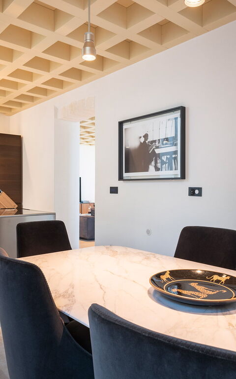 Villa Il Faro: Keuken, Lunchroom