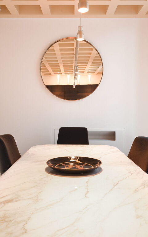 Villa Il Faro: Keuken, Lunchroom