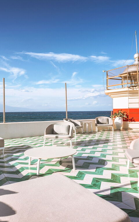 Villa Il Faro: Balkon / terras / patio, Buitenkanten, Buitenshuis, Keer bekeken