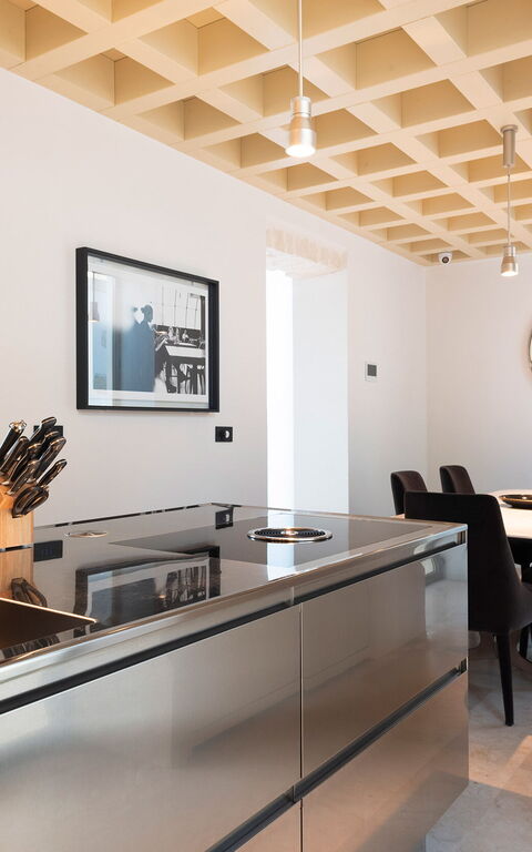 Villa Il Faro: Keuken, Lunchroom