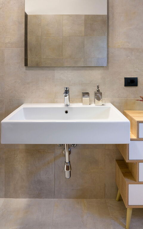 Villa Giglio Di Mare: Badkamer