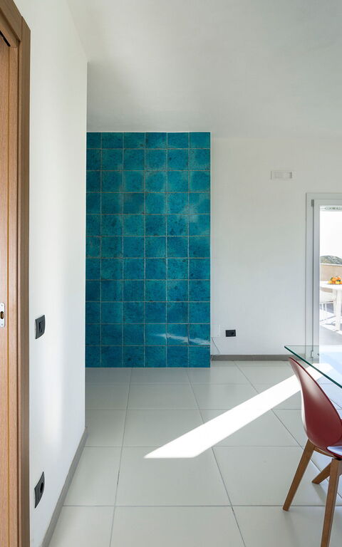 Villa Giglio Di Mare: Keuken, Lunchroom, Woonkamer