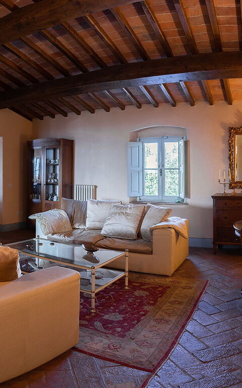 Villa Colle Di Sotto: Woonkamer