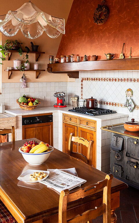 Villa Colle Di Sotto: Keuken, Lunchroom