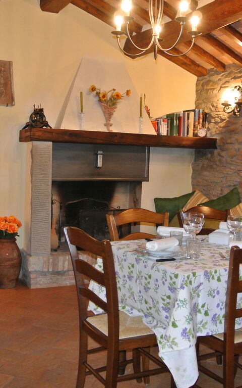 Casale Della Torre: Lunchroom, Woonkamer