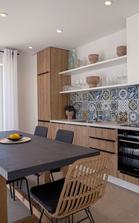 Villa Thea Mare Maistro: Keuken, Lunchroom