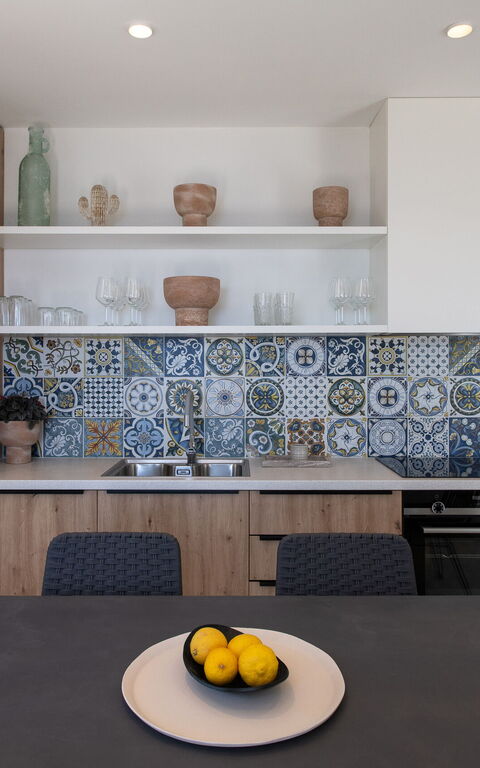 Villa Thea Mare Maistro: Keuken, Lunchroom