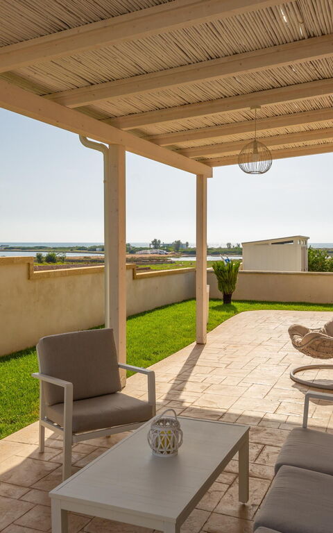 Villa Palibella: Balkon / terras / patio, Buitenkanten, Buitenshuis, Tuin