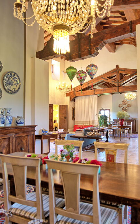 Villa Casciani: Lunchroom, Woonkamer