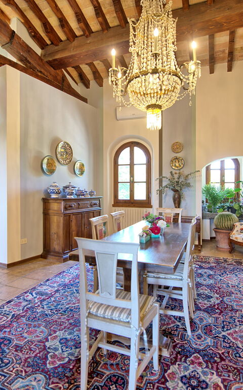 Villa Casciani: Lunchroom, Woonkamer