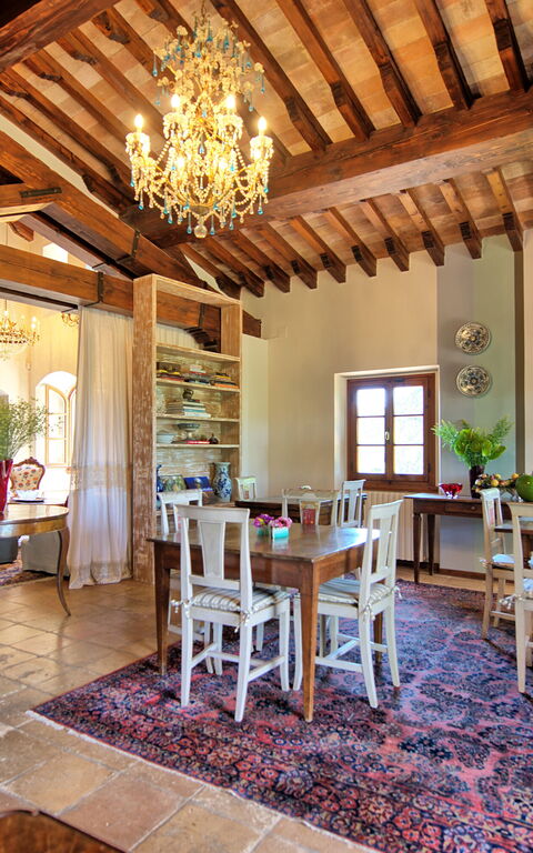 Villa Casciani: Lunchroom, Woonkamer