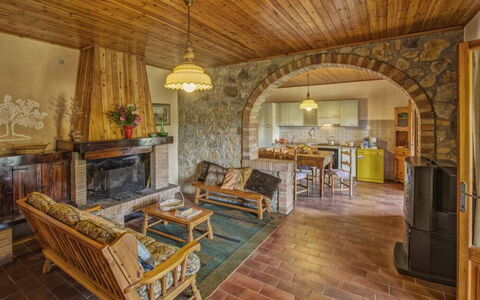 Accommodatie Leccino 1: Woonkamer