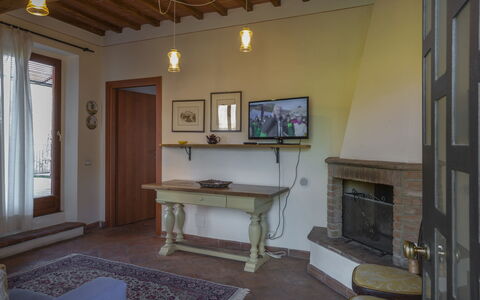 Accommodatie La Maria e Cecco: Woonkamer