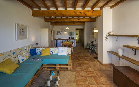 Accommodatie Roggiola: Woonkamer