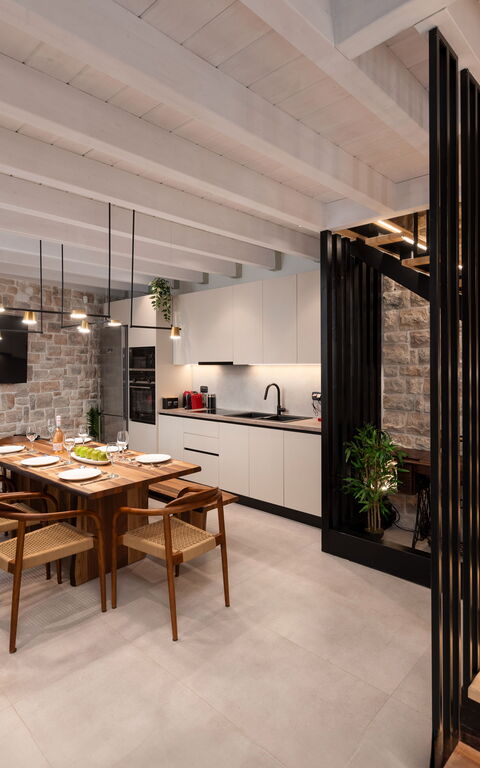 Villa Paul: Keuken, Woonkamer