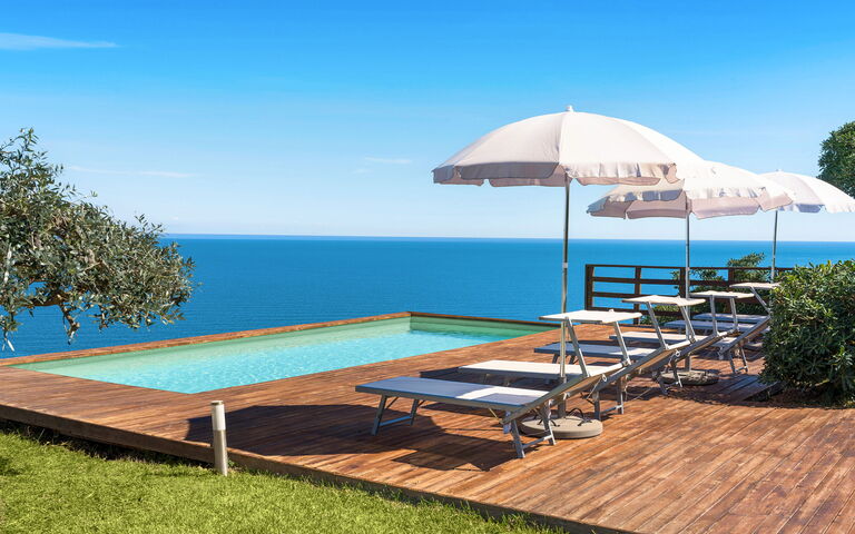 Villa Coralia: Buitenkanten, Buitenshuis, Keer bekeken, Tuin, zwembad