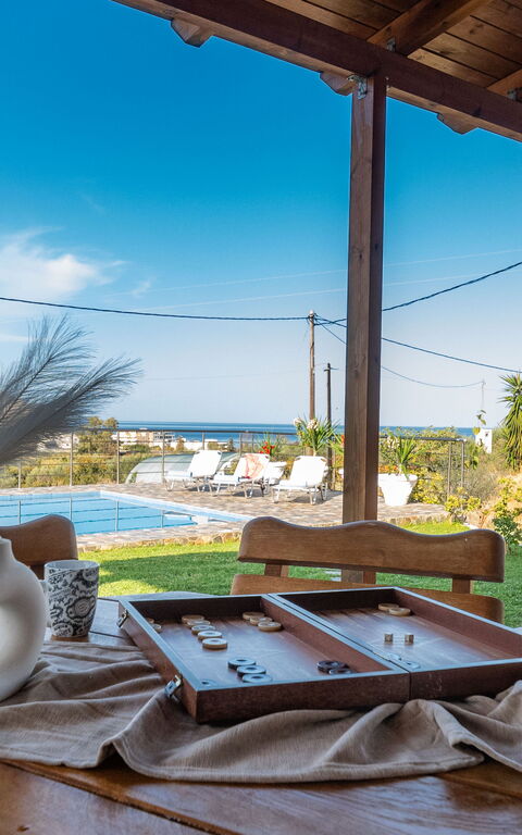 Villa Rose: Balkon / terras / patio, Buitenkanten, Buitenshuis, Keer bekeken, Tuin, zwembad