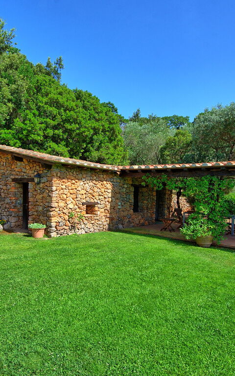 Casale Argentario: Balkon / terras / patio, Buitenshuis, Tuin