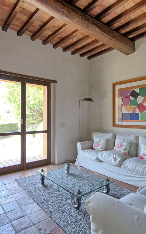 Casale Argentario: Woonkamer