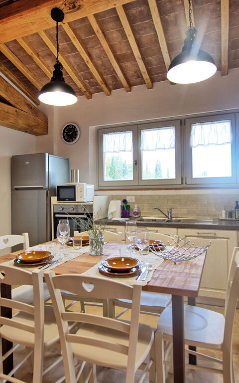 Casa Andrea: Keuken, Lunchroom, Woonkamer