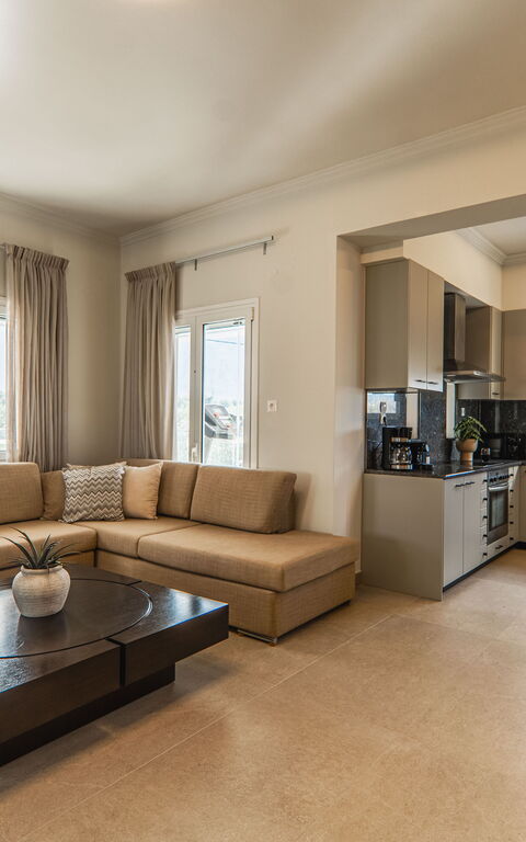 Villa Serenity: Keuken, Woonkamer