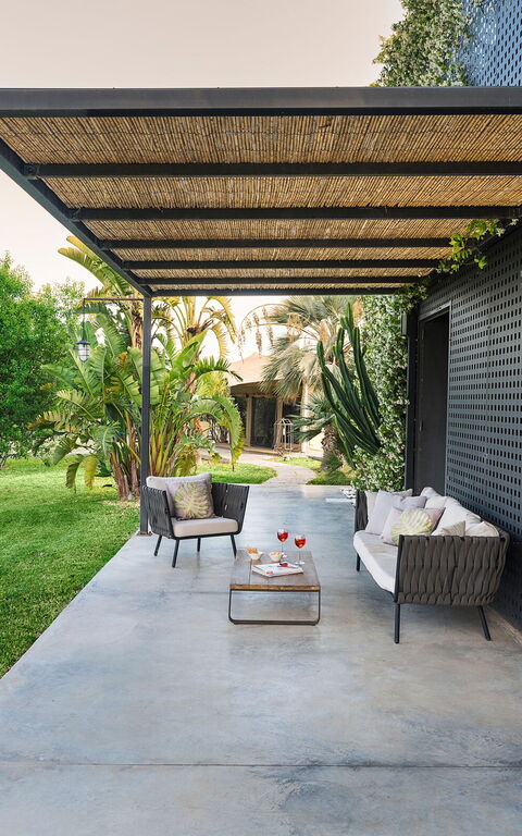 Villa Agnese: Balkon / terras / patio, Buitenkanten, Buitenshuis, Tuin