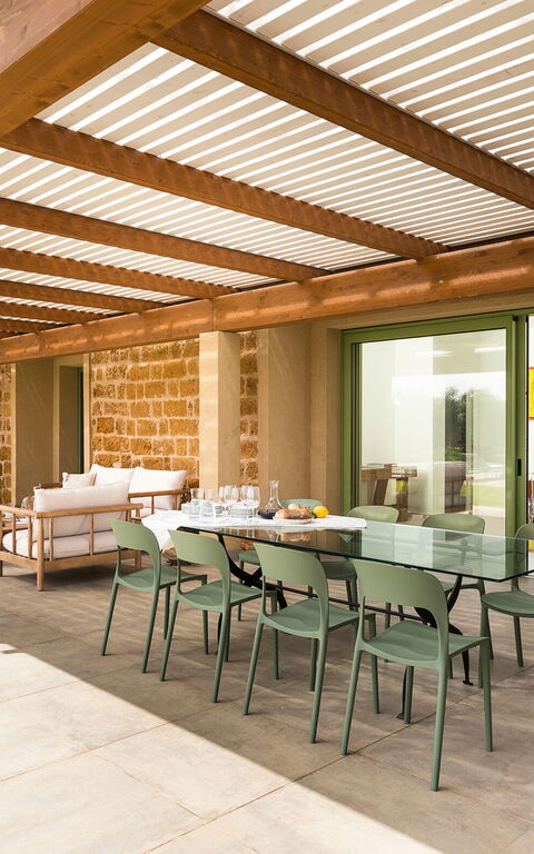 Villa Cavalè: Balkon / terras / patio, Buitenkanten, Buitenshuis, Tuin