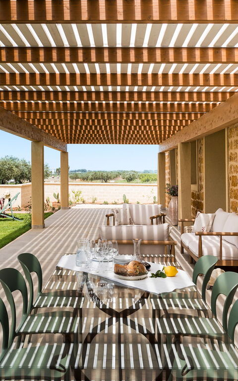 Villa Cavalè: Balkon / terras / patio, Buitenkanten, Buitenshuis, Tuin