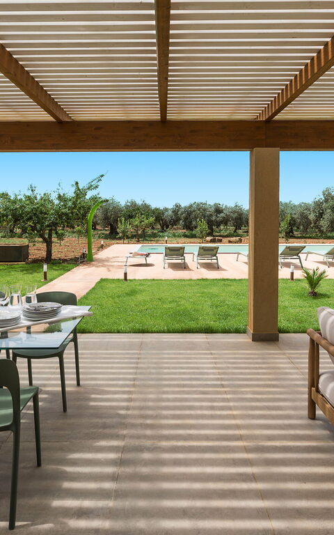 Villa Cavalè: Balkon / terras / patio, Buitenkanten, Buitenshuis, Tuin