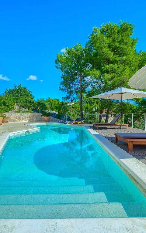 Villa Pine Haven: Buitenkanten, Buitenshuis, zwembad