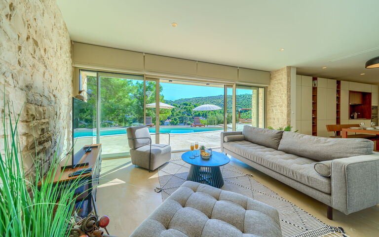 Villa Pine Haven: Woonkamer