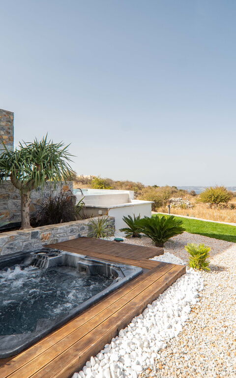 Venetian Villa: bubbelbad, Buitenkanten, Buitenshuis, Keer bekeken, Tuin