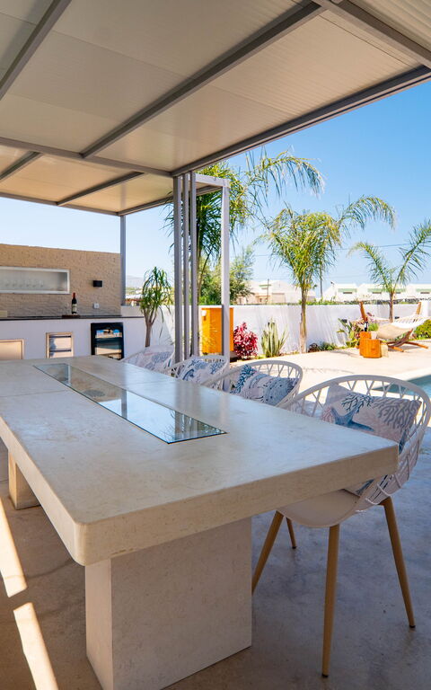 Christianna Apartments: Balkon / terras / patio, Buitenshuis, zwembad