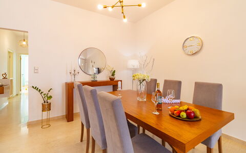 Accommodatie Christianna Apartments 1: Keuken, Lunchroom, Woonkamer