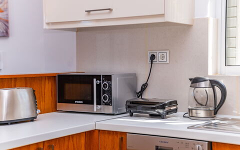 Accommodatie Christianna Apartments 1: Keuken, Lunchroom, Woonkamer