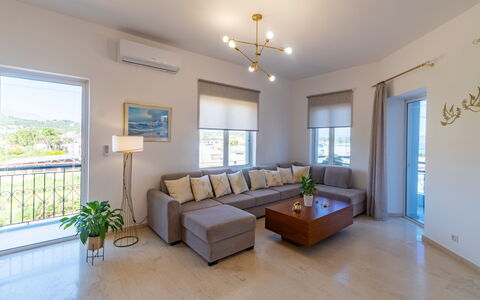 Accommodatie Christianna Apartments 2: Keuken, Lunchroom, Woonkamer