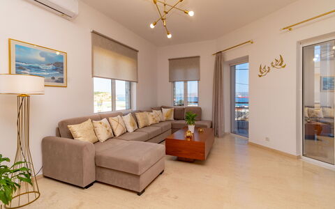 Accommodatie Christianna Apartments 2: Keuken, Lunchroom, Woonkamer