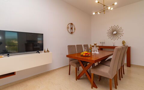 Accommodatie Christianna Apartments 2: Keuken, Lunchroom, Woonkamer