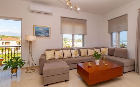Accommodatie Christianna Apartments 2: Keuken, Lunchroom, Woonkamer