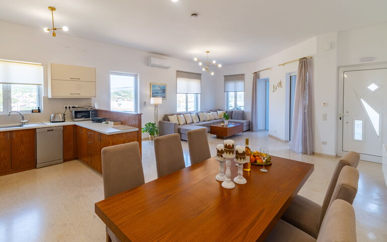 Accommodatie Christianna Apartments 2: Keuken, Lunchroom, Woonkamer