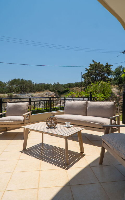 Villa Aetheria: Balkon / terras / patio, Buitenkanten, Buitenshuis