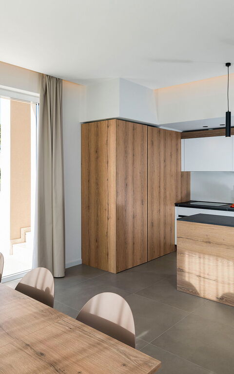 Villa Castalia: Keuken, Lunchroom