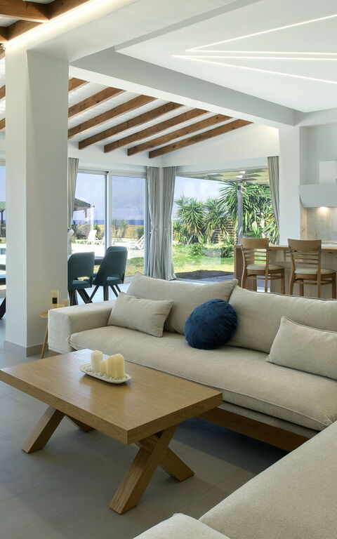 Villa Aurora Blue: Woonkamer