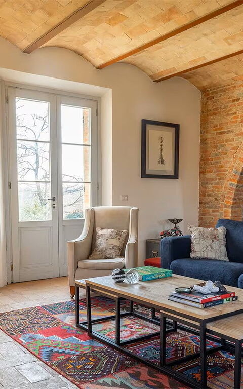 Casale Delle Mele: Woonkamer